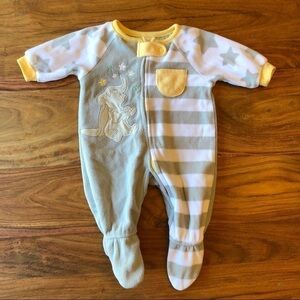 Disney Baby Fleece Dumbo Footie Pajamas